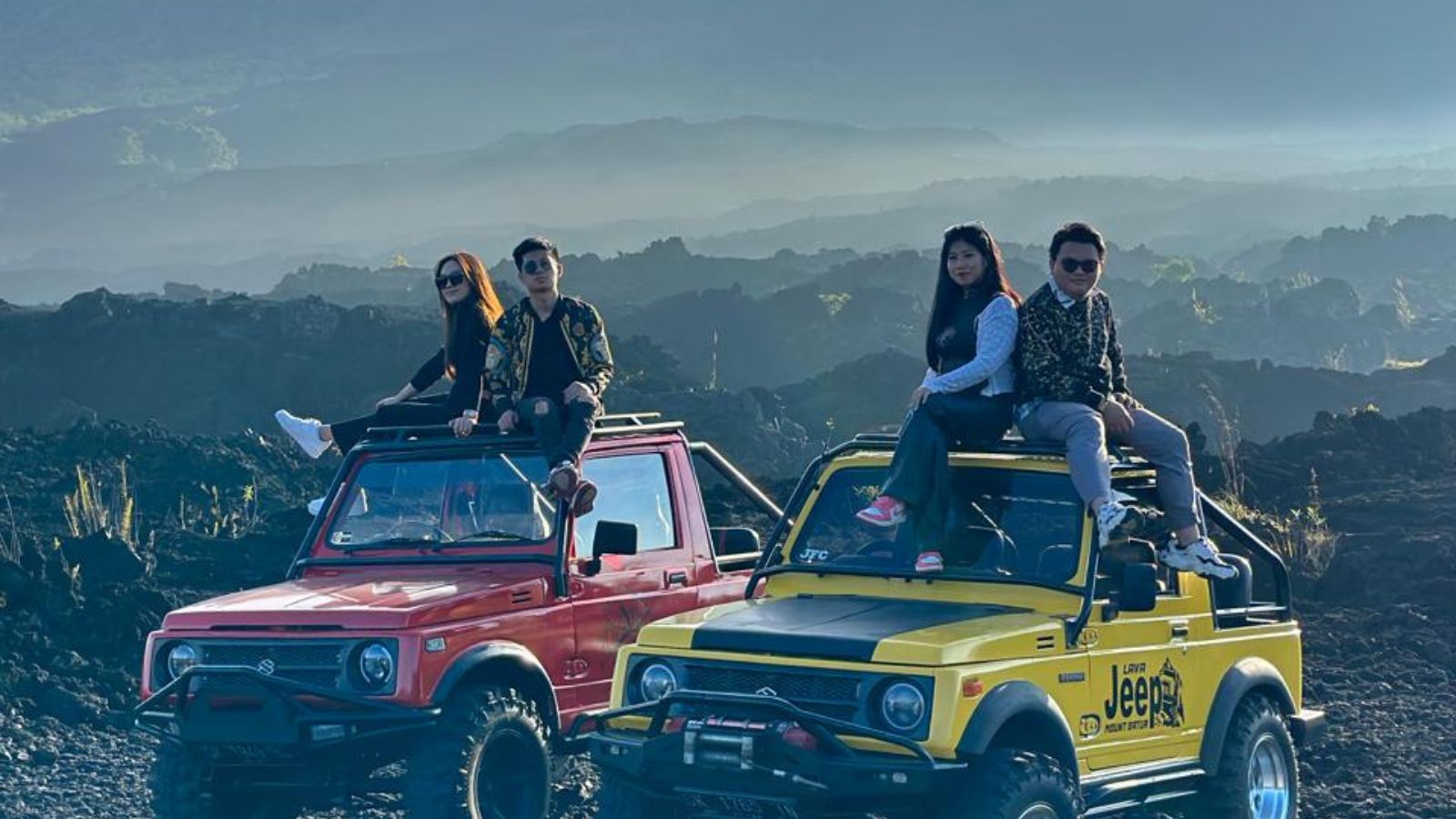 black lava field mount batur