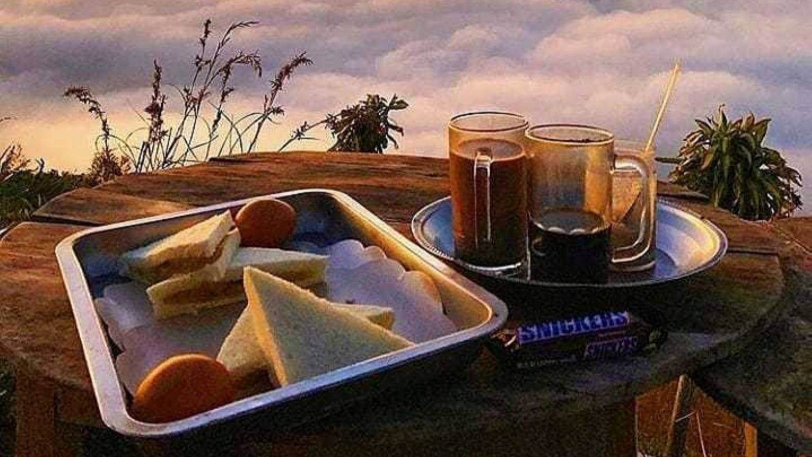 Breakfast at Mount Batur